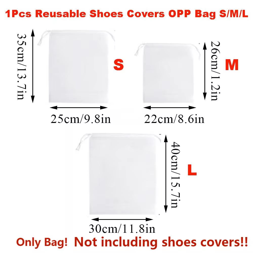 1Pair Reusable Waterproof Rain Shoes Covers Silicone Outdoor Rain Boot Overshoes Walking Shoes Accessories Reusable Shoe Cover