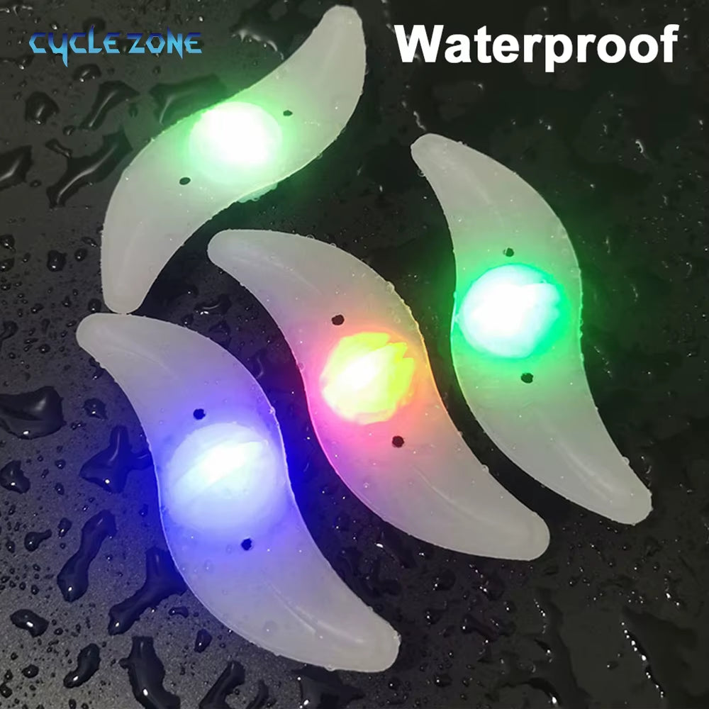 Bike Wheel Spoke Light Tire Lights 3 Mode LED Waterproof Bike Safety Warning Easy to Install Bicycle Accessories with Battery