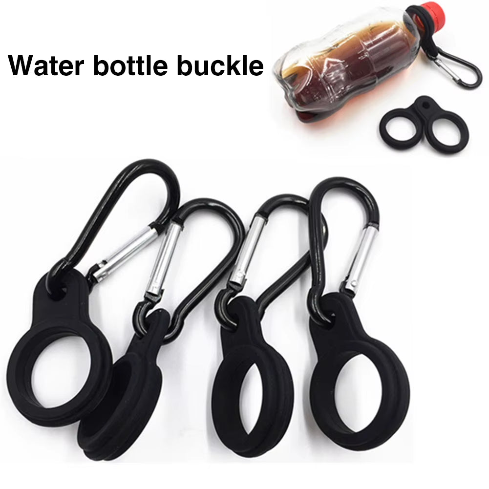 1Pcs Silicone Carabiner for Water Bottle Holder Sport Kettle Buckle Hook Water Holder Carabiner Outdoor Portable Carabiner Belt