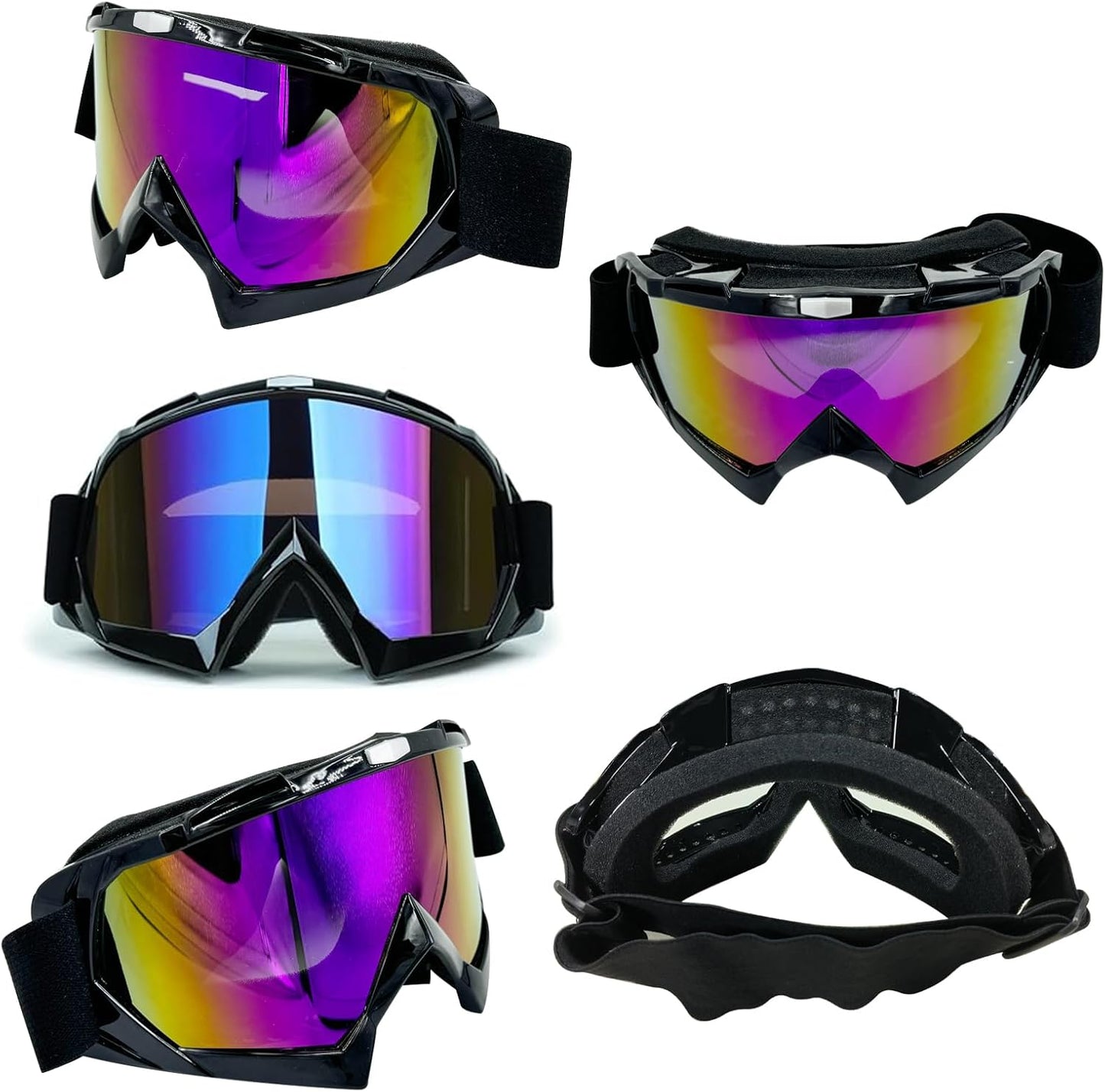 Motorcycle ATV Goggles Dirt Bike Goggles Skiing Goggles Riding Goggles Windproof Glasses Racing Motocross Goggles