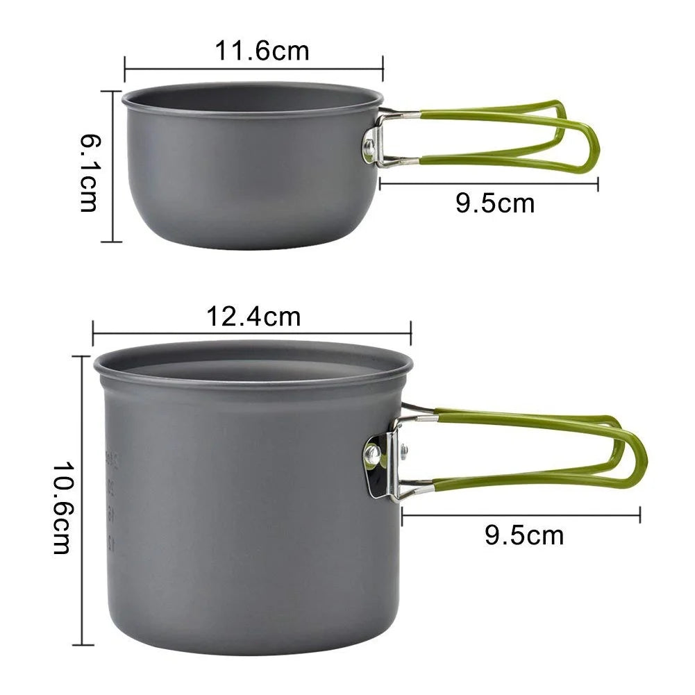 Camping Equipment Outdoor Camping Pan Hiking Cookware Backpacking Camping Pots and Pans Camping Cookware