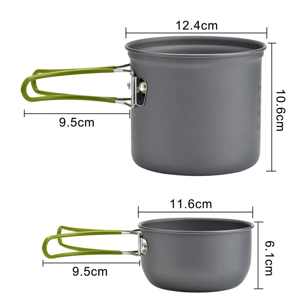 Camping Equipment Outdoor Camping Pan Hiking Cookware Backpacking Camping Pots and Pans Camping Cookware