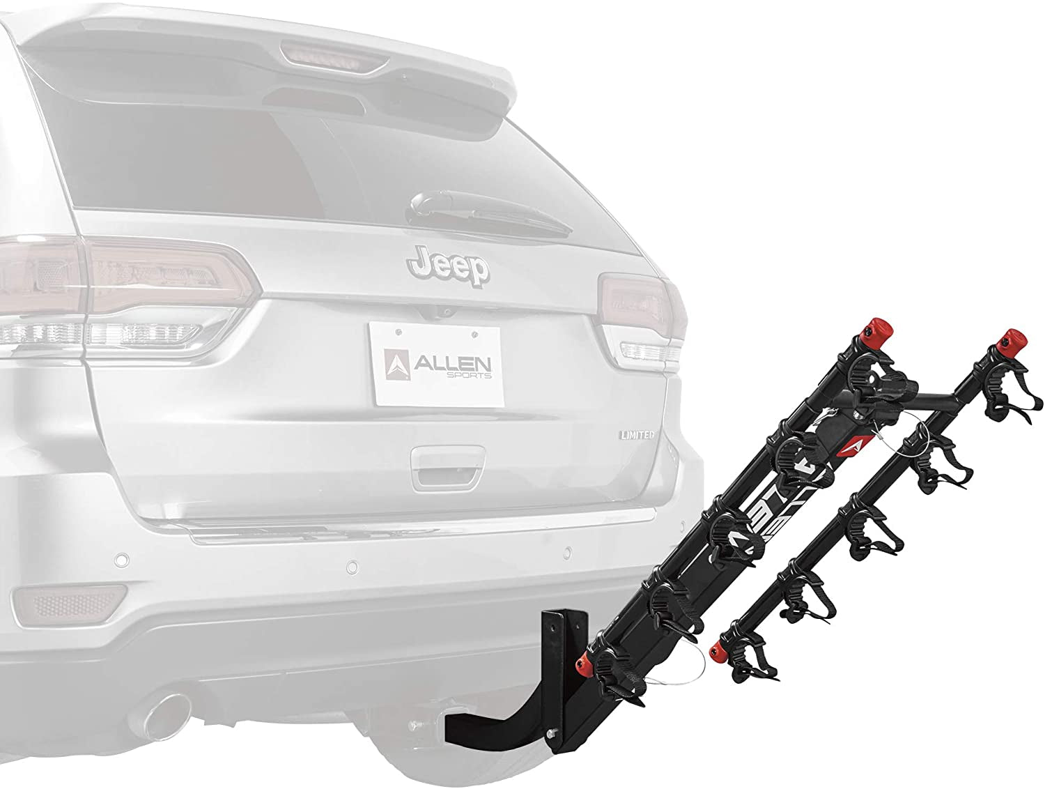 Sports Deluxe 5-Bike Hitch Mount Rack, Model 552RR-R , Black, 2-Inch Receiver