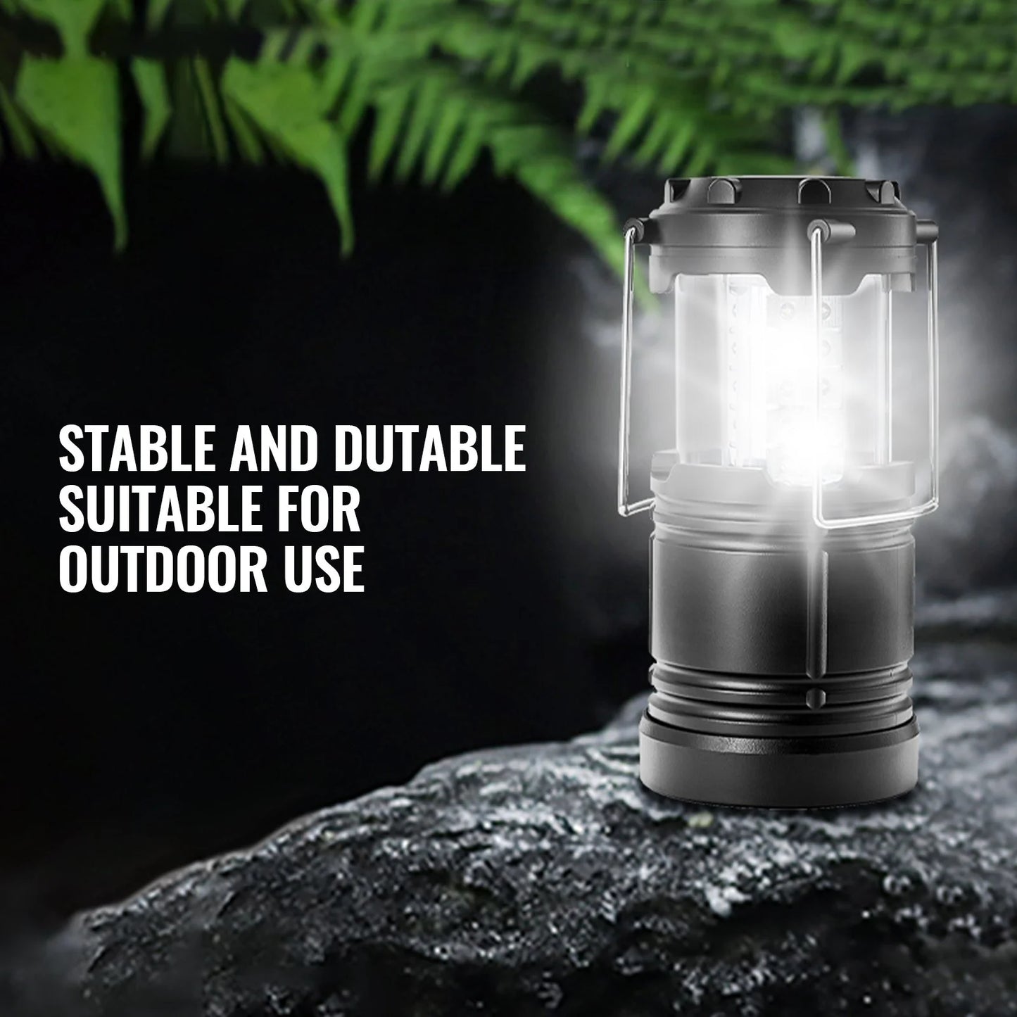 VEVOR LED Camping Lanterns Collapsible Battery Powered Camping Lights Set of 4