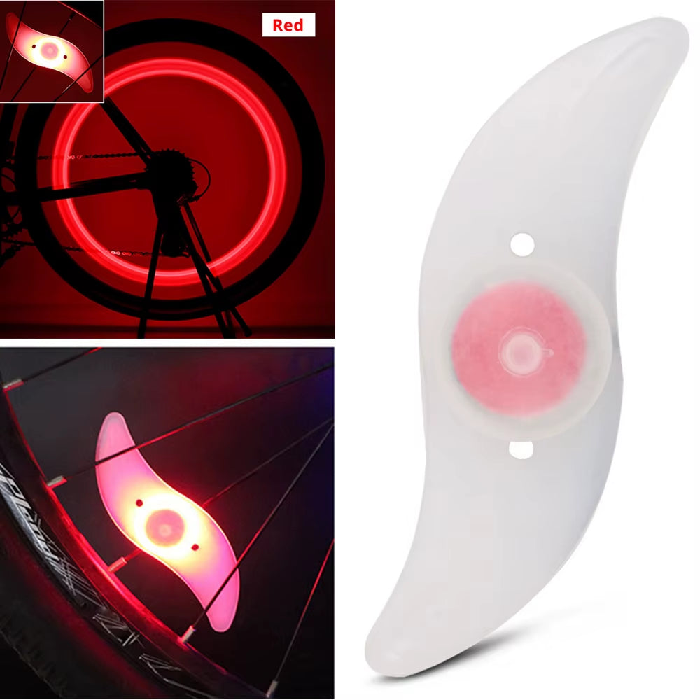 Bike Wheel Spoke Light Tire Lights 3 Mode LED Waterproof Bike Safety Warning Easy to Install Bicycle Accessories with Battery