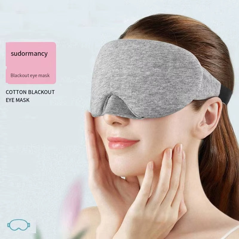 Cotton Sleep Eye Mask Light Blocking Sleep Mask Soft Eye Blindfold Eye Shade Cover for Sleep Travel