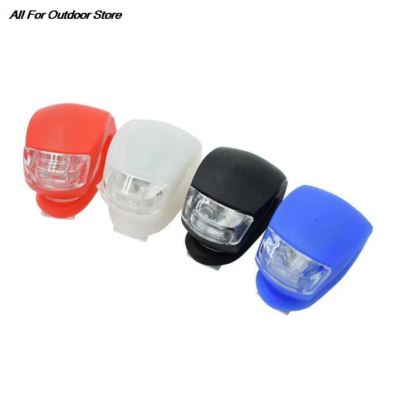 Bike Light Silicone Bicycle Light Front Lamp Bike Lantern Waterproof Bicycle LED Flashlight Lantern Tail Light for Dropshipping