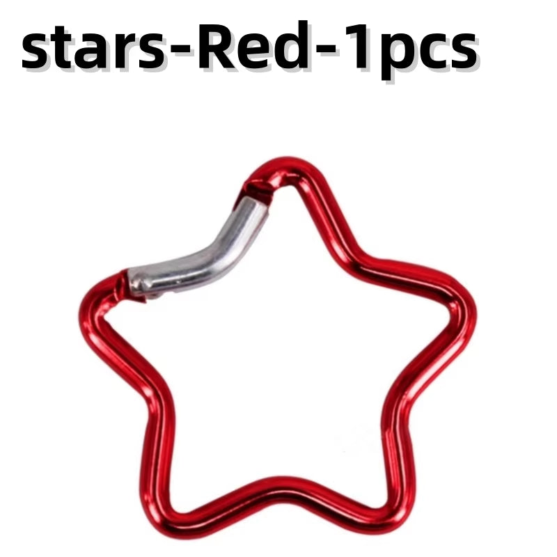 Aluminum Alloy Outdoor Star Carabiner Locking Carabiner Clip Keychain Clip