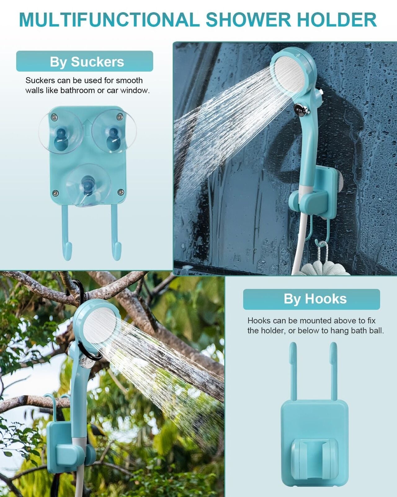 Autopkio Portable Camping Shower - Upgraded Outdoor Camp Shower with Pressuri...