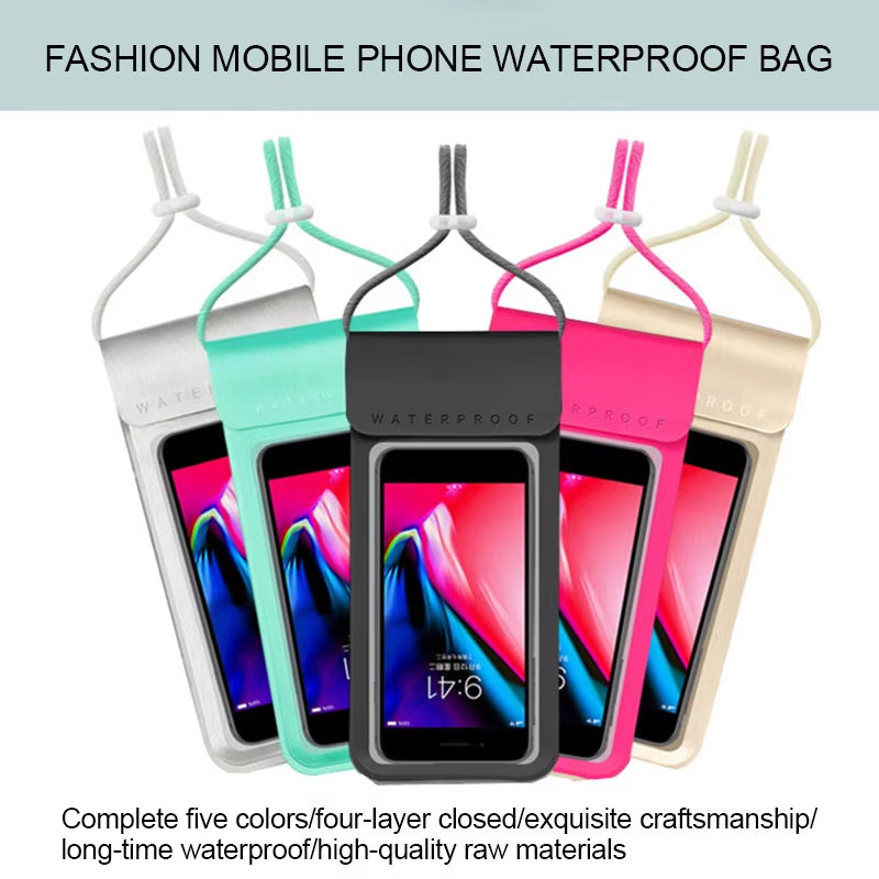 Waterproof Hermetic Bag Tourism for Mobile Phone Universal Cases Long-Time Water Proof Case Swimming Beach Bag Outdoor Sports